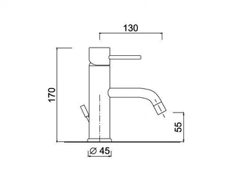 FUTURO - F6533A - Countertop single handle washbasin mixer by Rubinetteria Giulini - view 3